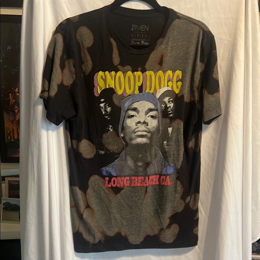 🔥 Snoop Dogg 21Men Tie-Dye Graphic Tee Size M